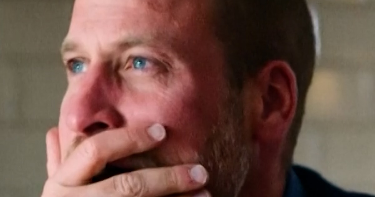 Prince William becomes emotional talking to widow of suicide